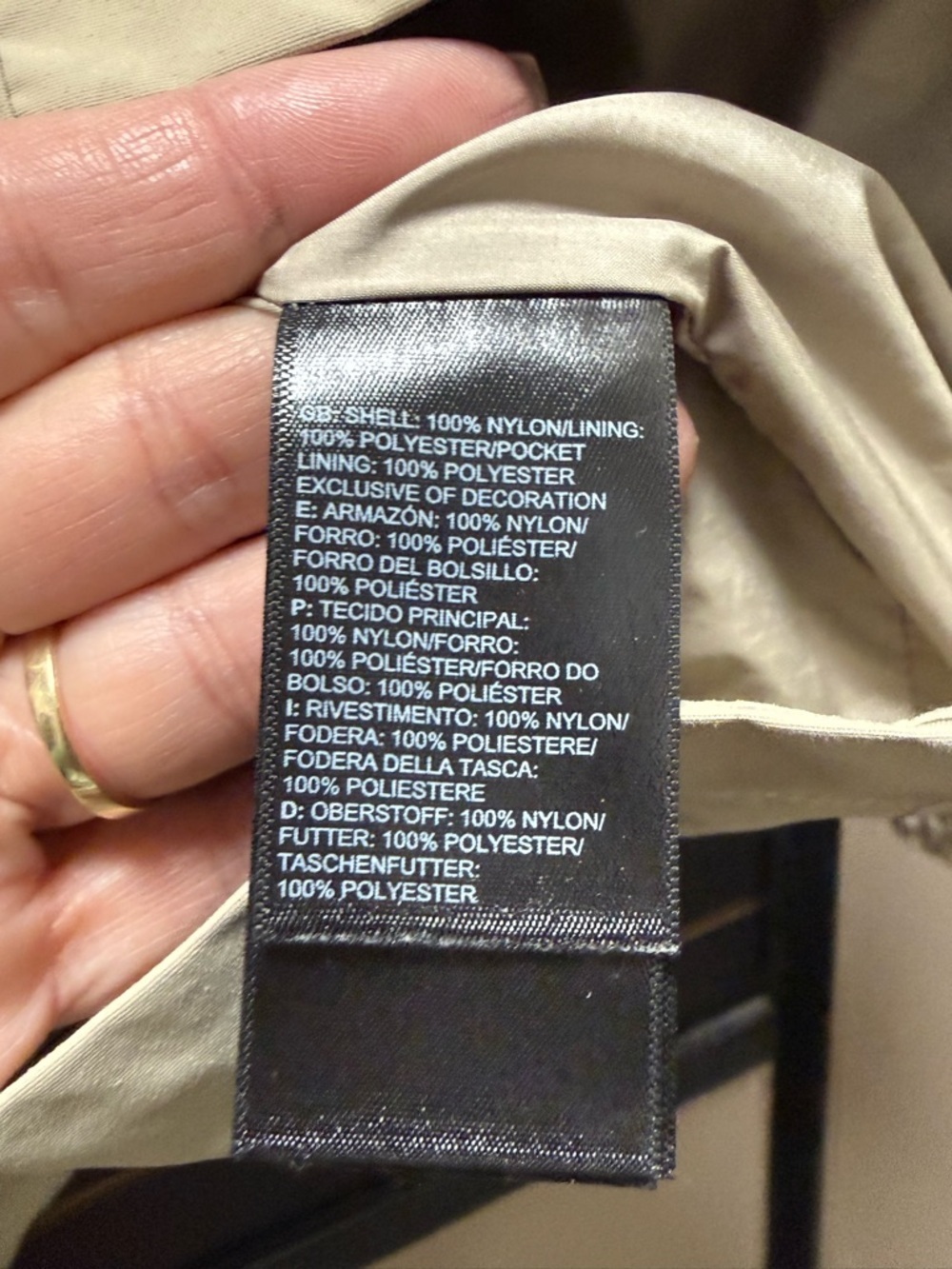 The North Face Zoomie Utility Jacket Tan Hooded Cinch Waist Small - Picture 3 of 5